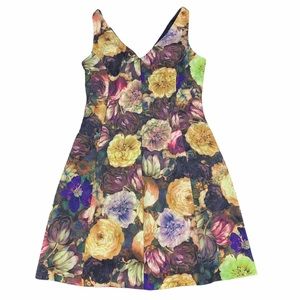 Darling Layla Graphic Floral Sleeveless Dress M